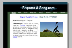 Request-A-Song 2002 Website