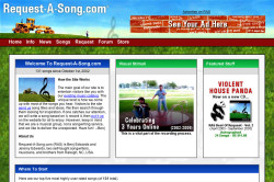 Request-A-Song 2004 Website